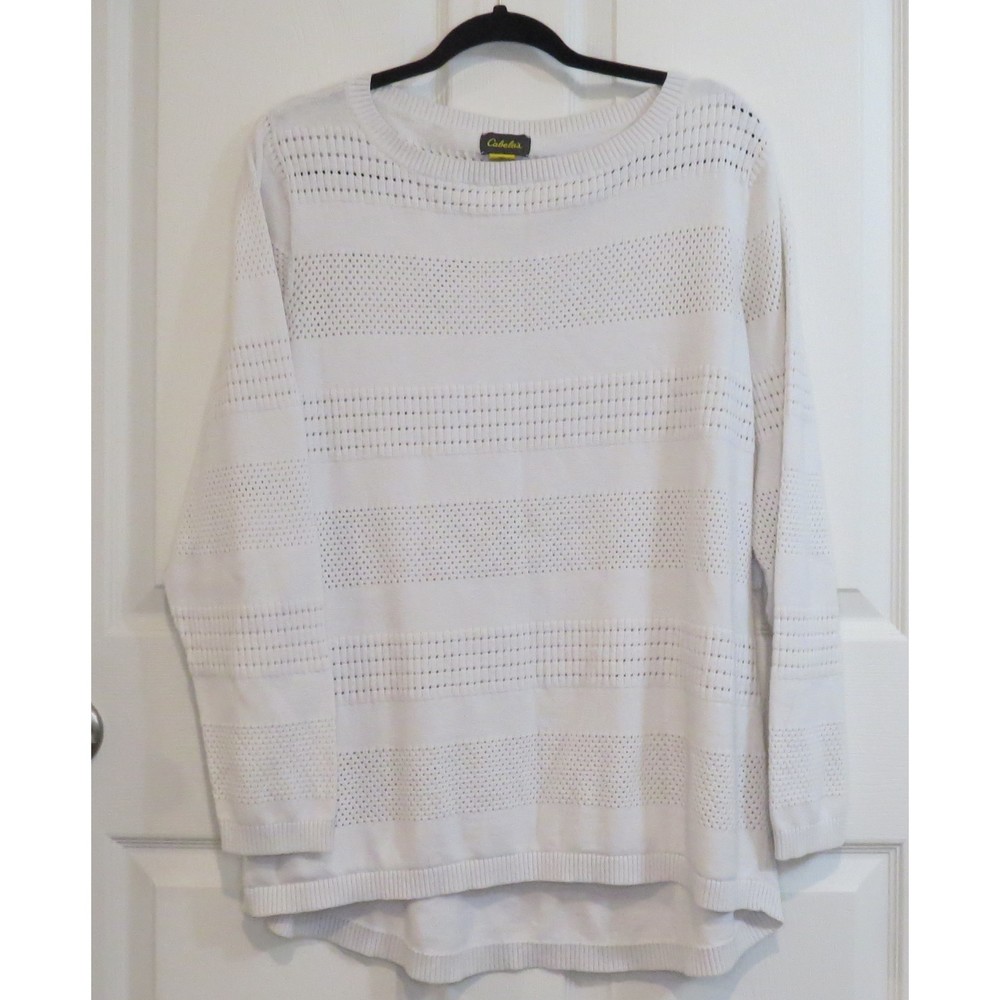 Cabela's Sweater White Long Sleeve Size 2XL